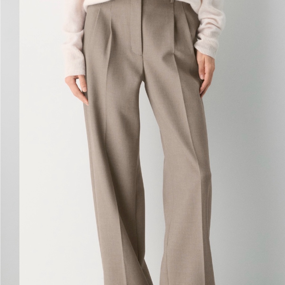 Wilfred Taupe Wide Leg Pants